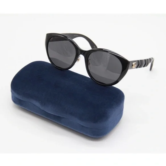 NEW GG0814SK 001 NEW COLLECTION WOMEN’S SUNGLASSES GUCCI GG0814SK BLACK - Picture 2 of 14